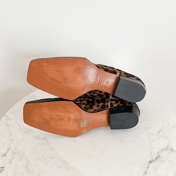 FRAME NEW Le Maddox Calf Skin Leopard Print Zip Bootie Size 36 EU 5.5 US - Picture 9 of 9